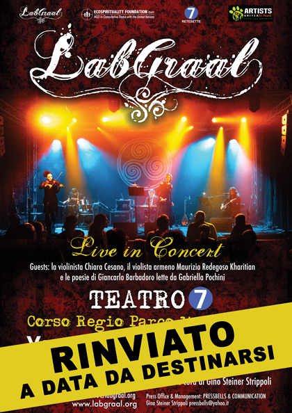 LabGraal live al TEATRO 7 - Venerdì 26 maggio 2023, ore 21.30 