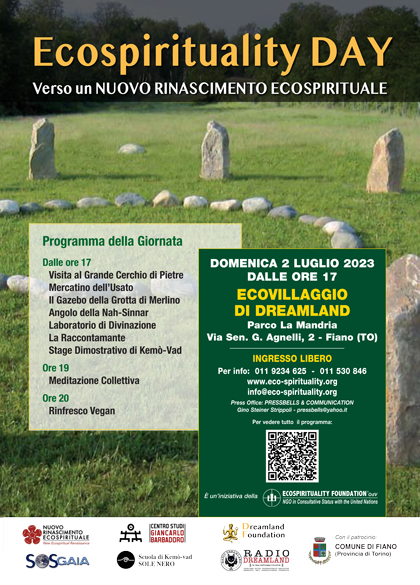 Ecospirituality Day 2 luglio 2023 ALL'Ecovillaggio di Dreamland 